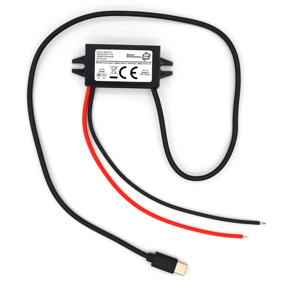 12V to 5V USB-C step-down converter
